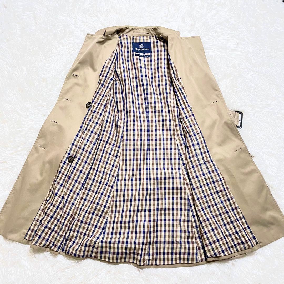 アクアスキュータムAquascutumトレンチコート Aライン ダブルボタン