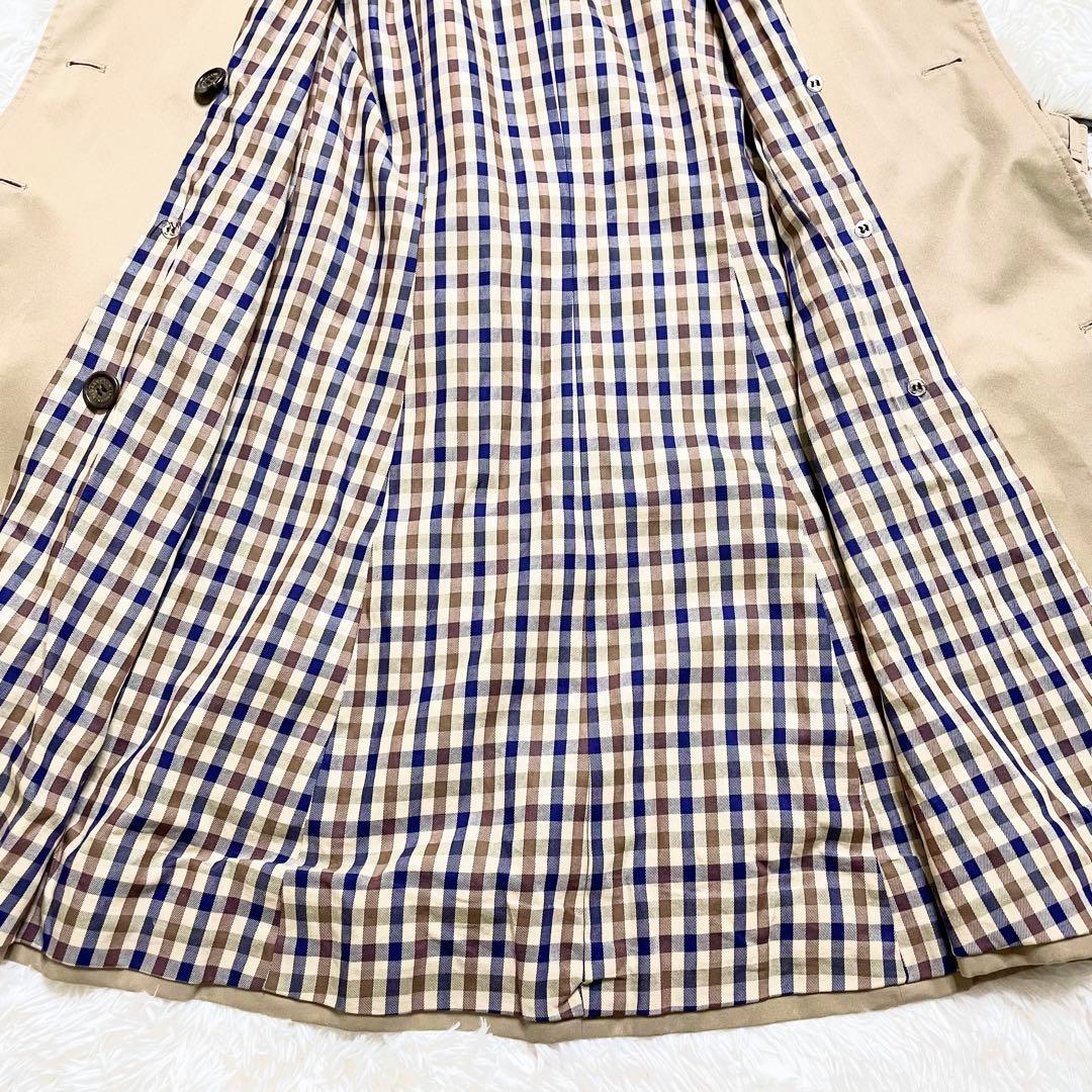 アクアスキュータムAquascutumトレンチコート Aライン ダブルボタン