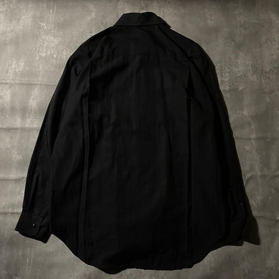 専用90s ヨシユキコニシ【FICCE UOMO】レースドレスシャツ ブラック