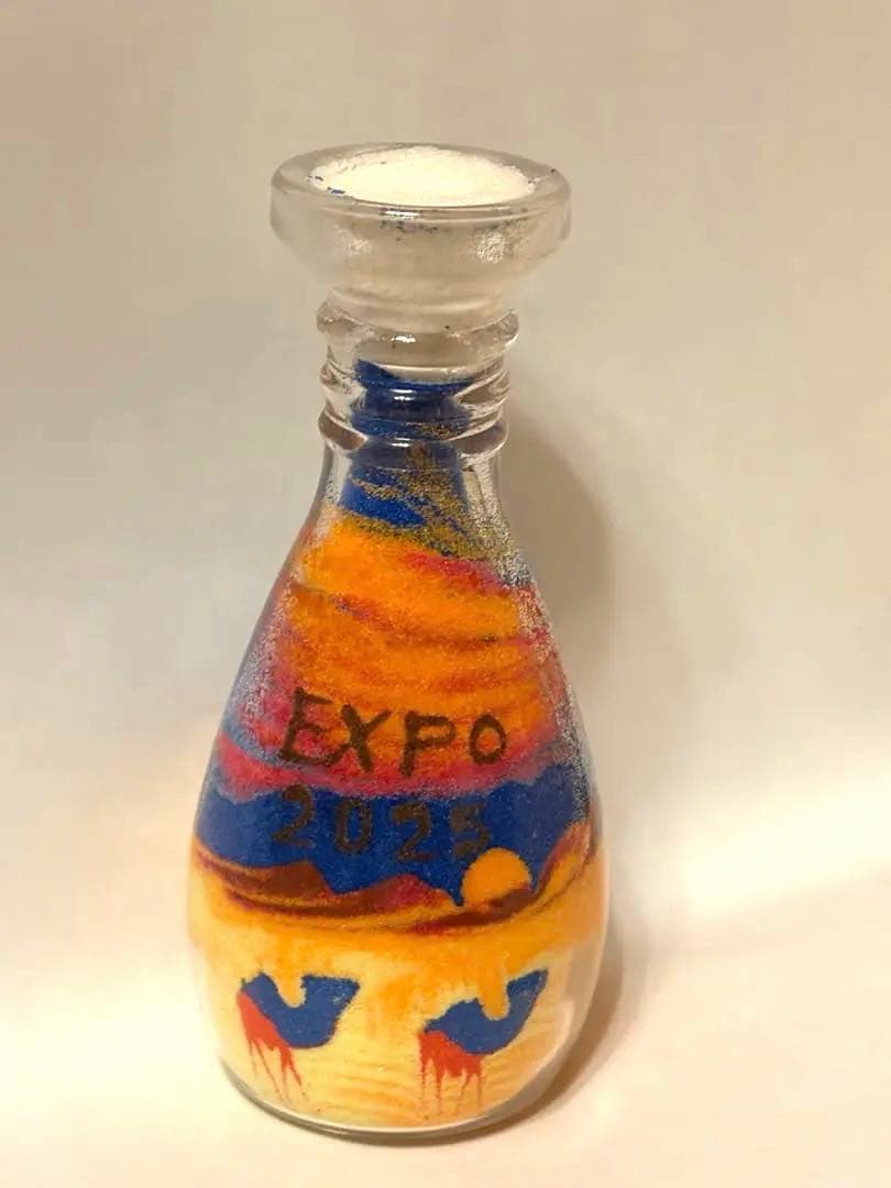 ヨルダンパビリオンのサンドアート　EXPO2025