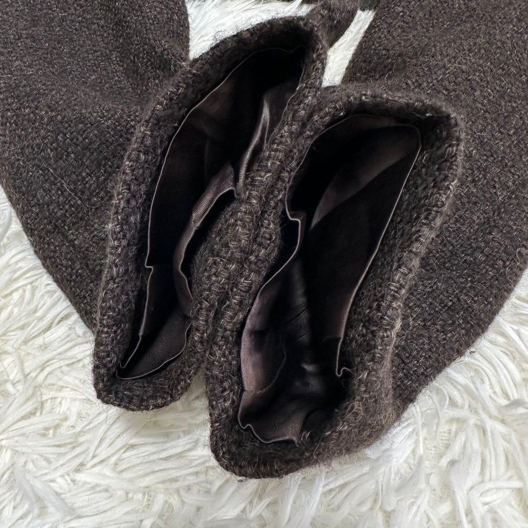 ドルチェアンドガッバーナ　ダークブラウン ダブルブレストコート