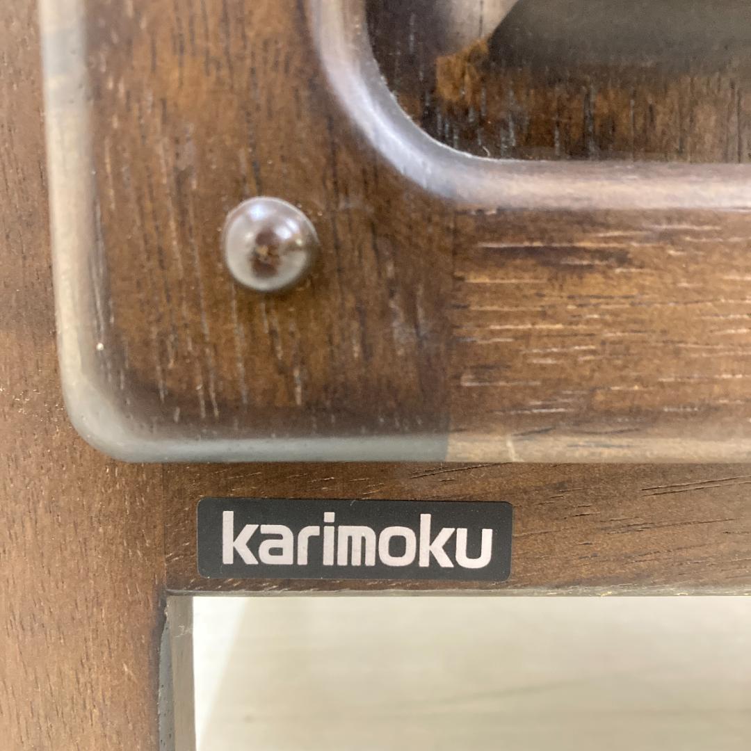 【カリモク】電話台　花台　キャビネット　サイド　アンティーク調