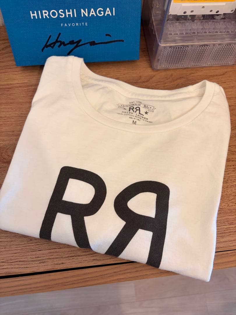 RRL ロゴプリント Tシャツ Mサイズ ホワイト