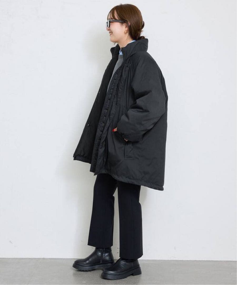 SLOBE IENA ウォッシャブル中綿モンスターパーカーブルゾン