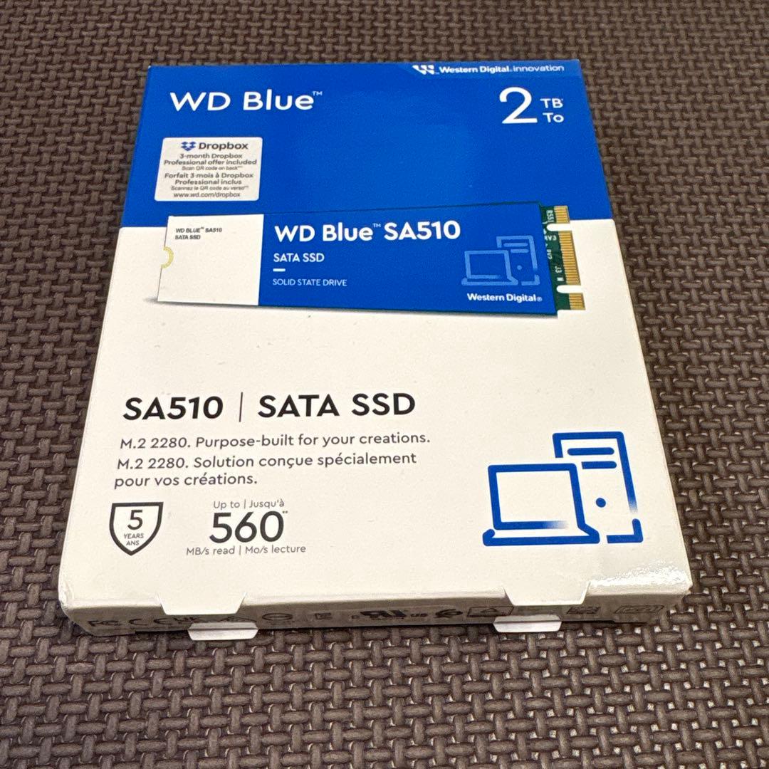 内蔵型SSD WD Blue SA510 SATA 2TB WDS200T3B0B