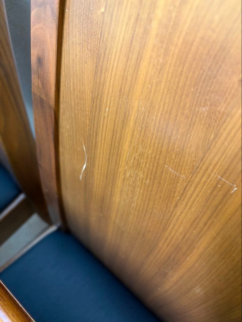 レトロ家具 木製 4人掛け ダイニングテーブル ダイニングチェア 4脚セット