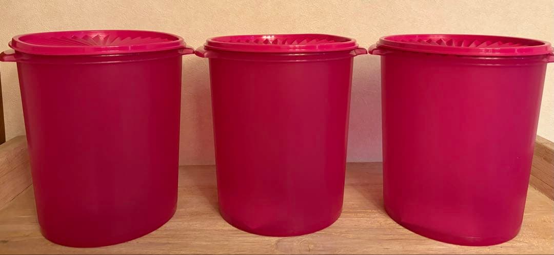 タッパーウェア マキシデコレーター　ピンク　3個 Tupperware