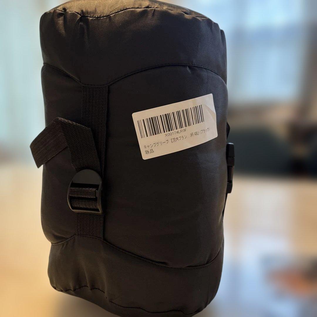 大人気❣️ キャンプグリーブ ダウンシュラフ 秋冬春用 寝袋 ダウン マミー型 黒