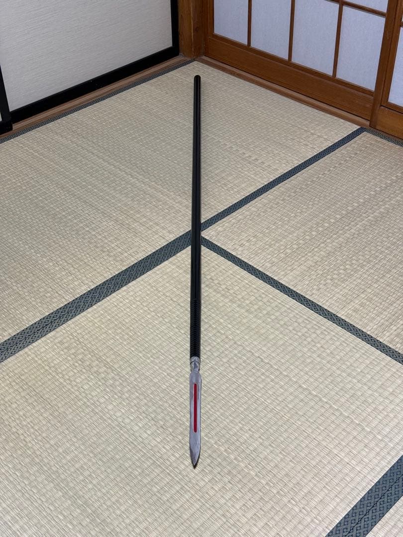 槍　やり　3本継　黒呂　模造刀　模擬刀　美術刀　舞踊　大衆演劇　芝居