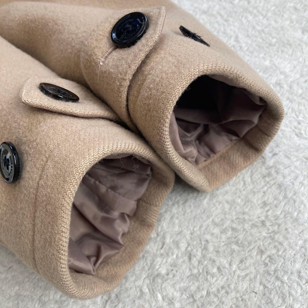 美品✨BURBERRY　ダッフルコート　メガチェック　ベージュ　牛革　三陽商会