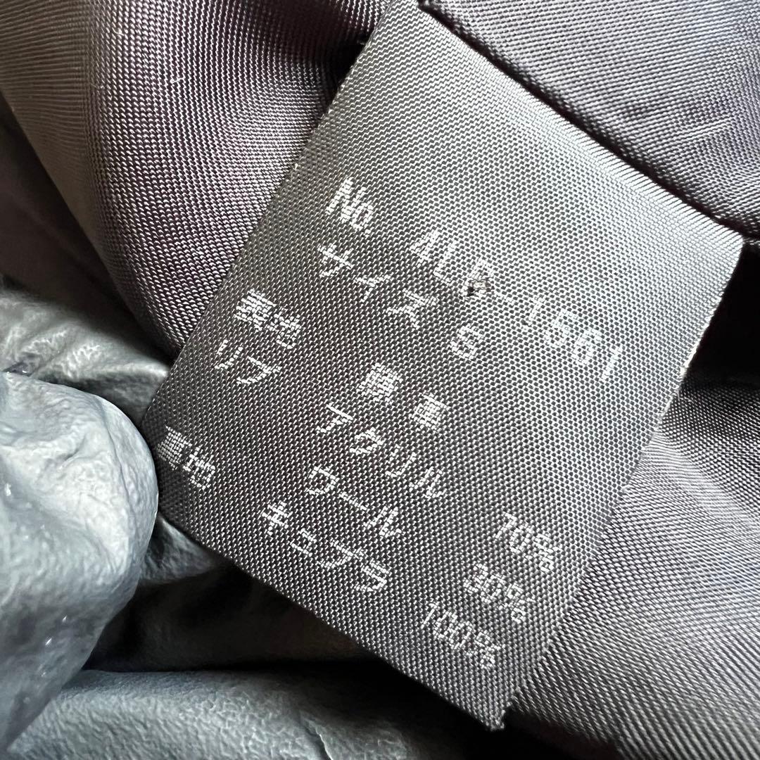 ヒステリックグラマー　スタンドカラー　レザージャケット　オールブラック　Sサイズ