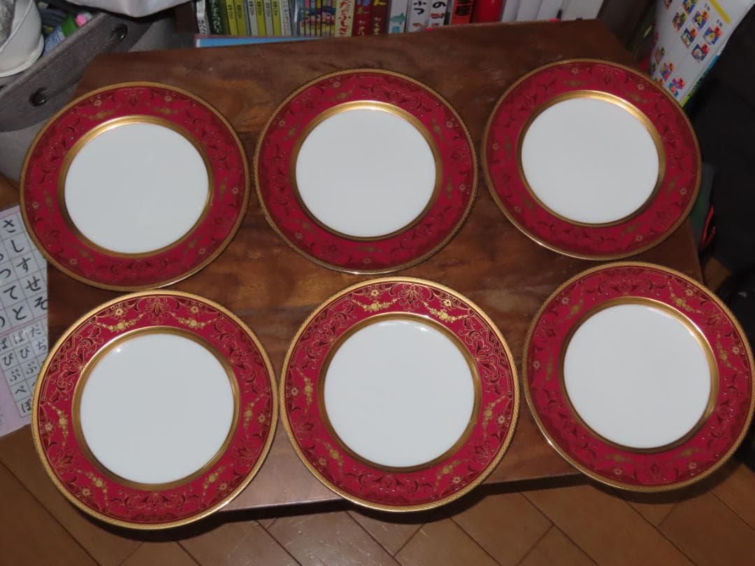 専用　ノリタケ100周年　21ｃｍプレート6枚　クイーンズヘリテージシリーズ