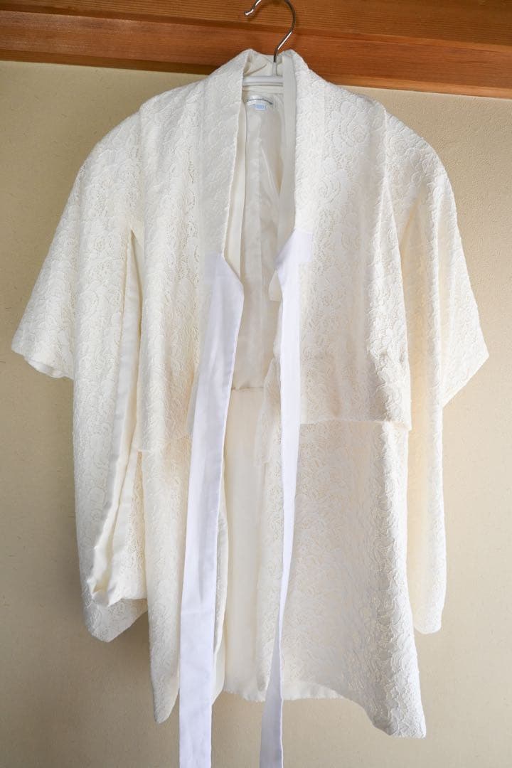 CC 七五三　３歳　着物　レース生成　100cm 巾着スリッポンセット