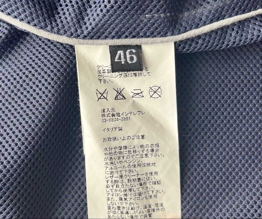 特価EMMETI/エンメティ　ゴートスエードシングルライダース46（M）ブラック