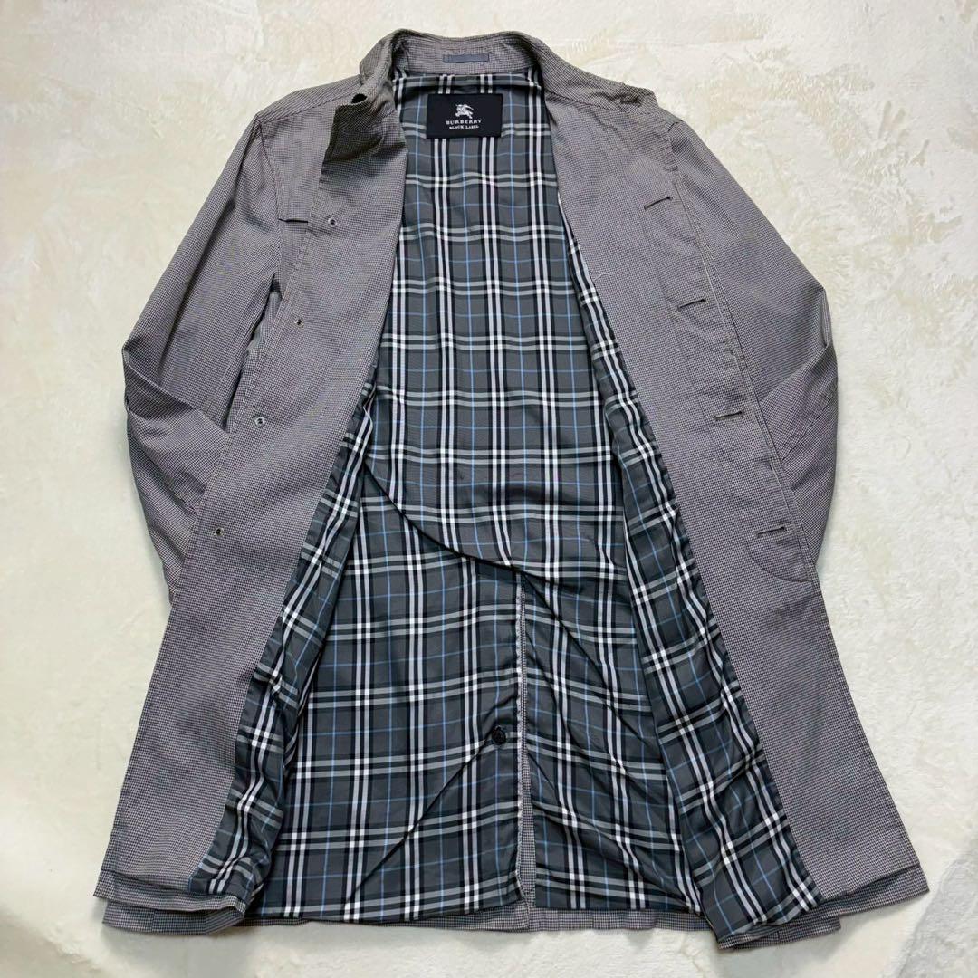 【大人気】バーバリーブラックレーベル スプリングコート 千鳥柄 ノバチェック