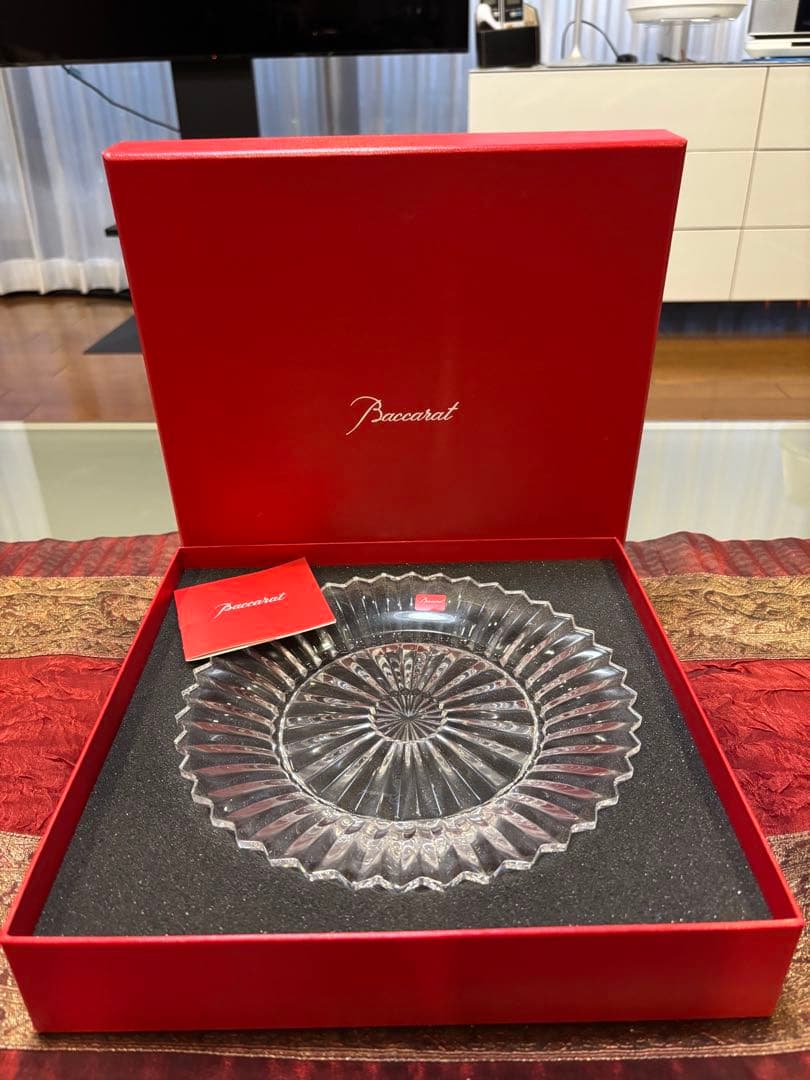 未使用 Baccarat バカラ ミルニュイ プレート 21cm 皿 食器　②
