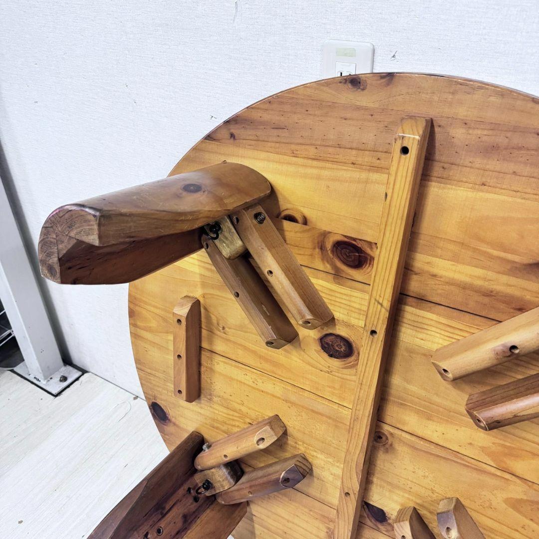 専用　24635 座卓　ちゃぶ台　円形ローテーブル　昭和 レトロ