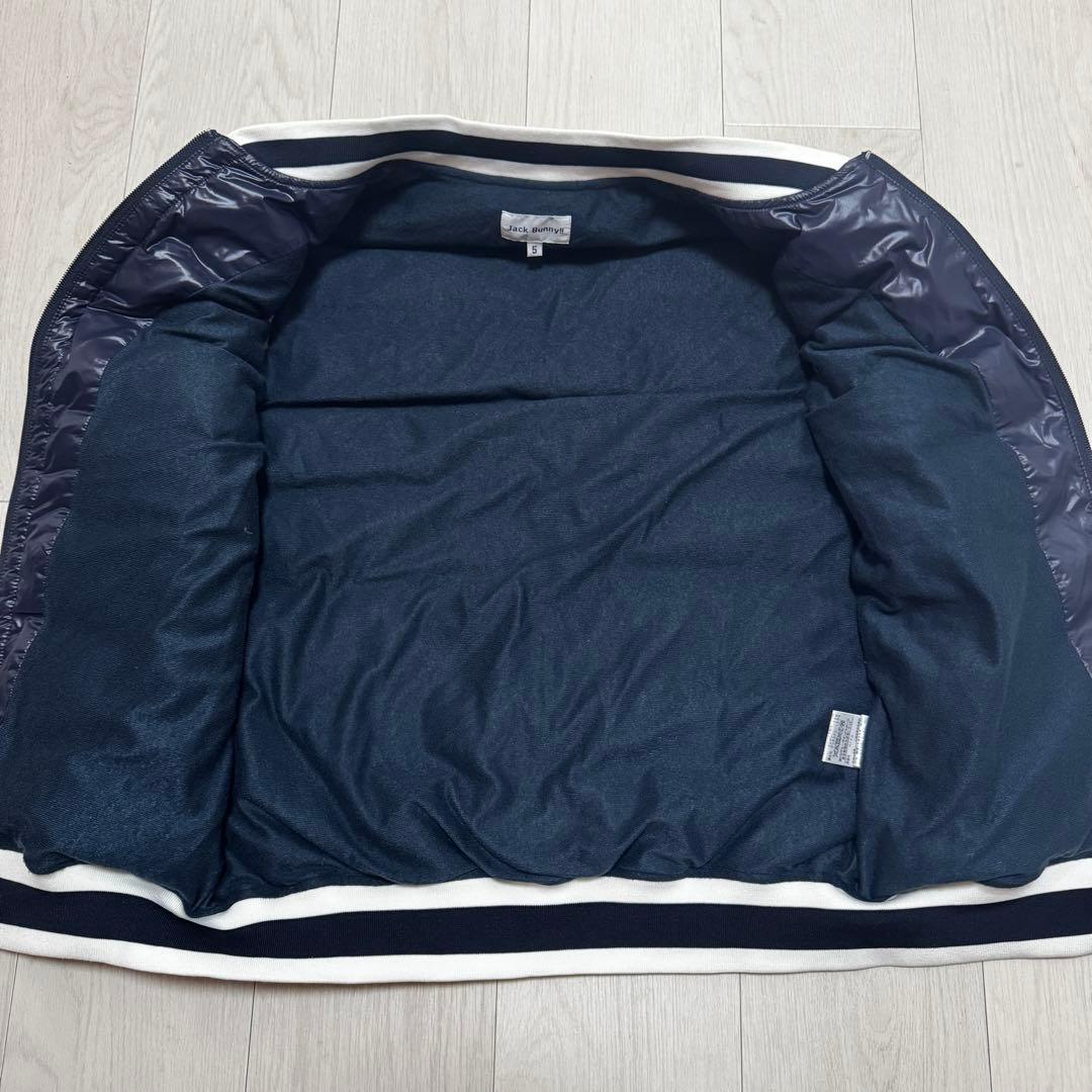 ジャックバニー　サイズ5 ダウンベスト　ネイビー　美品　紺色　ゴルフウェア