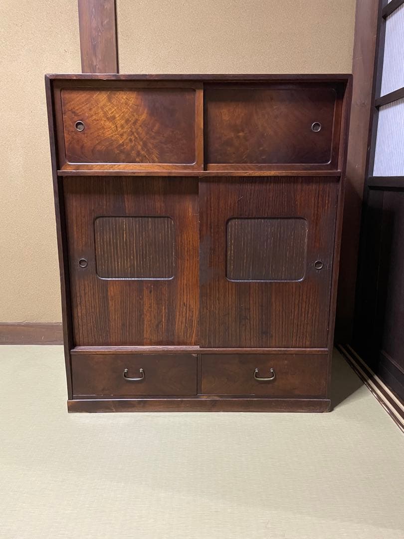 茶箪笥　和箪笥　食器棚　アンティーク　レトロ　古民具　古民家　古道具　骨董