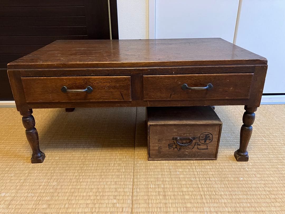 昭和レトロ 文机 座卓 ローテーブル 机 アンティーク ちゃぶ台　古家具