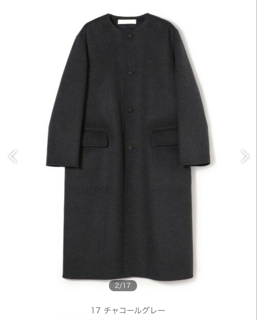 【新品タグ付き】GALERIEVIE ギャルリーヴィー　クルーネックロングコート