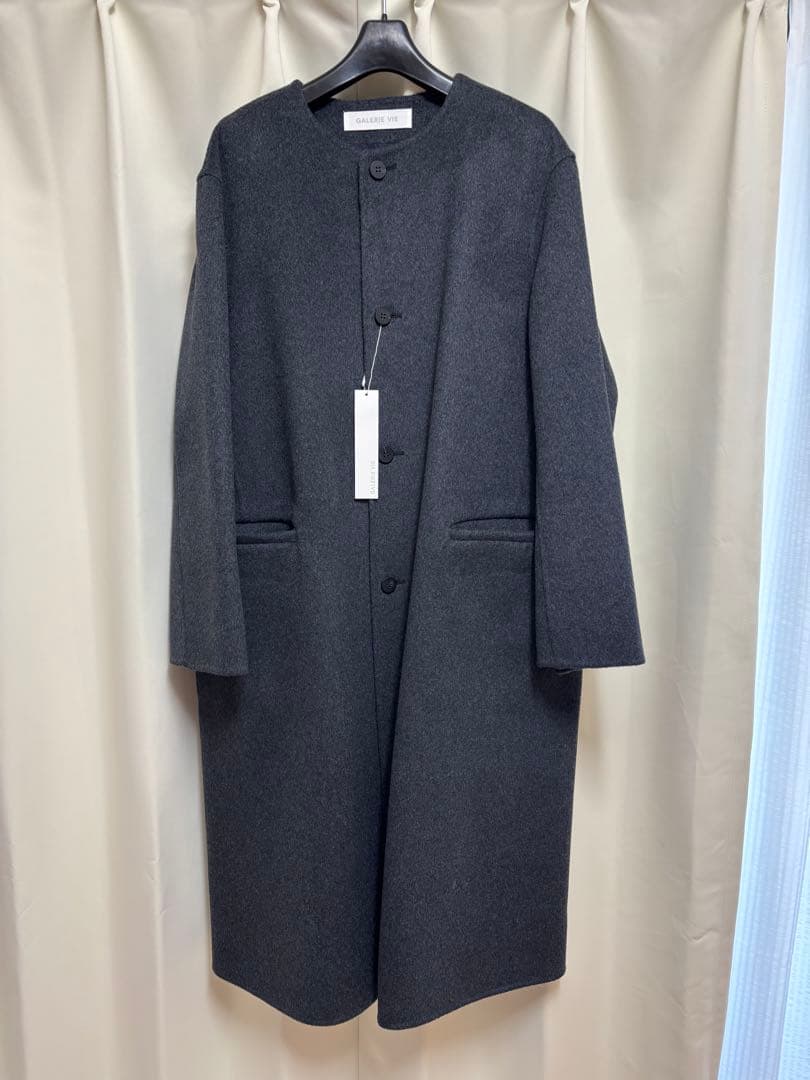 【新品タグ付き】GALERIEVIE ギャルリーヴィー　クルーネックロングコート