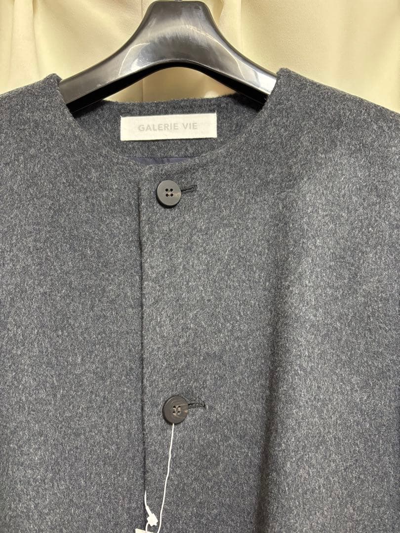 【新品タグ付き】GALERIEVIE ギャルリーヴィー　クルーネックロングコート
