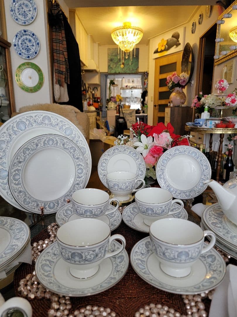 ウェッジウッド ディナーセット「ドルフィンズ」