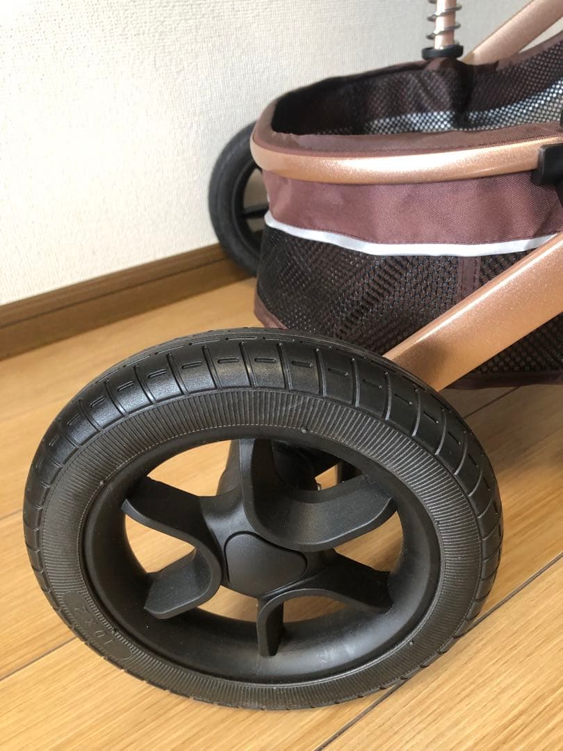 【極美品】ブラウン　ベビーカー　折りたたみ式