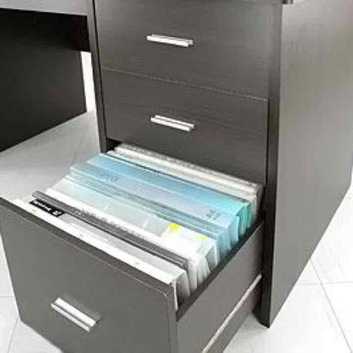 引き出し付デスク　BR