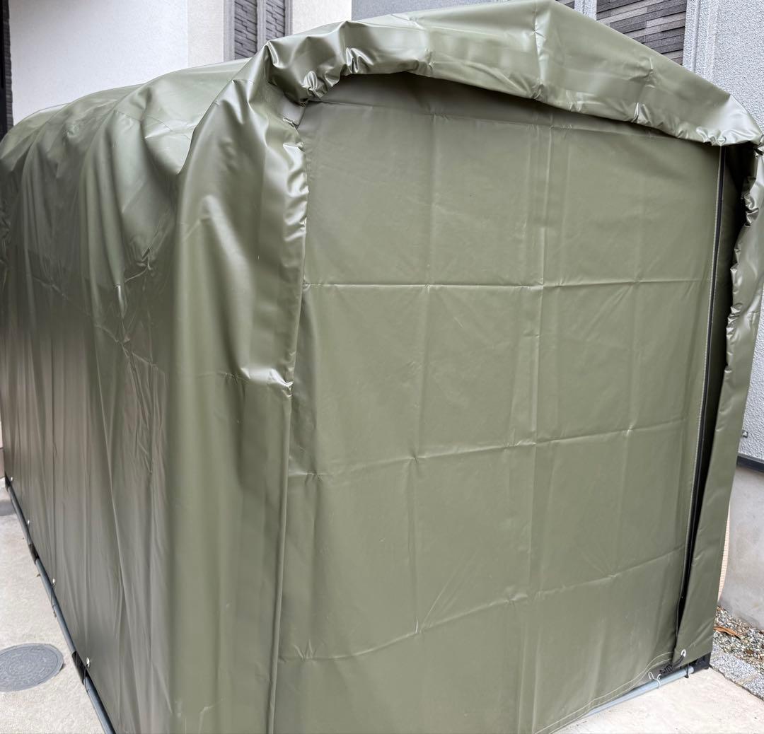 南栄工業 サイクルハウス ARMY 3台用 アーミーグリーン 南榮工業