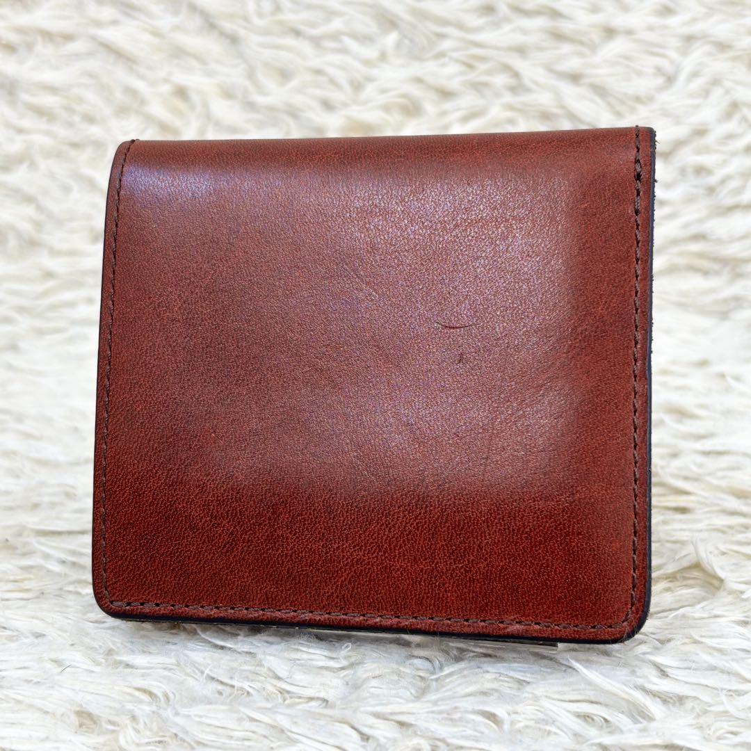 【美品】スロウ ミニウォレット ハービー 二つ折り財布 ブラウン メンズ