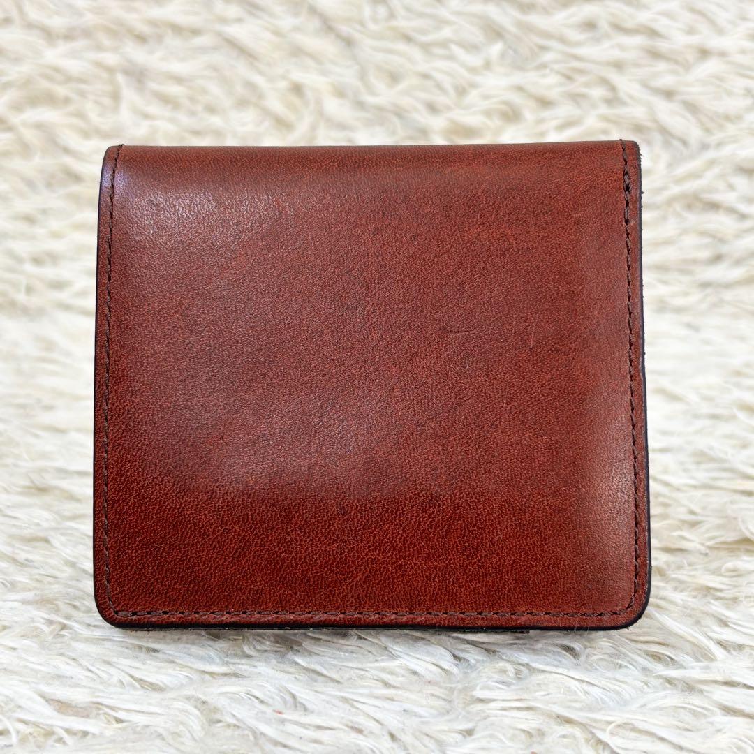 【美品】スロウ ミニウォレット ハービー 二つ折り財布 ブラウン メンズ