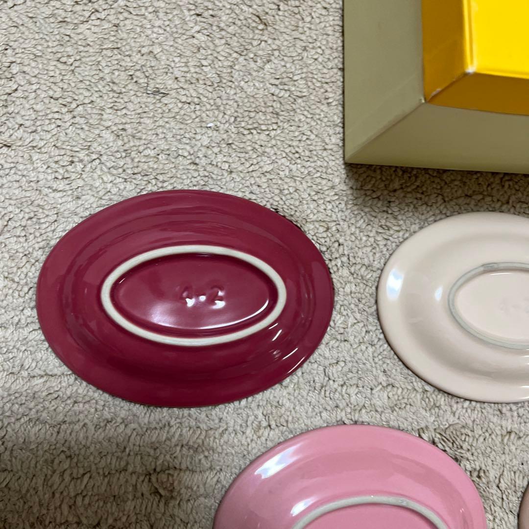 ルクルーゼ ミニ　オーバル　プレート　5枚セット　新品　箱付き