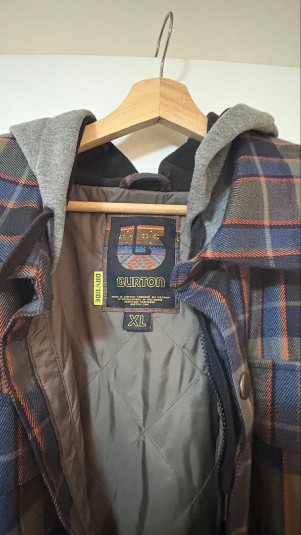 BURTON スノーボードウェア XL チェック柄
