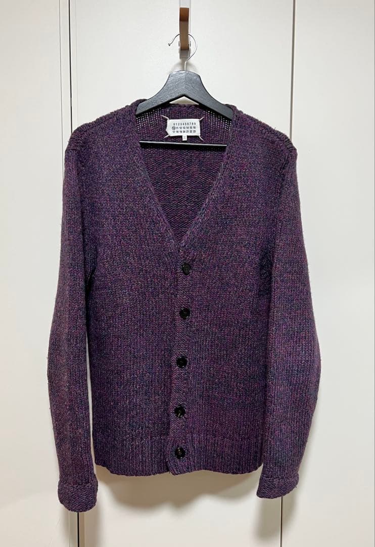 値下 Maison Margiela ⑩マルジェラ カーディガン 紫 M 極美品