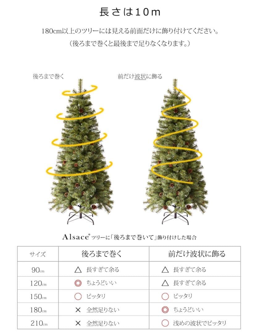 【えりなさん専用】アルザスオーナメント62p＋LED100球＋収納ボックス付き