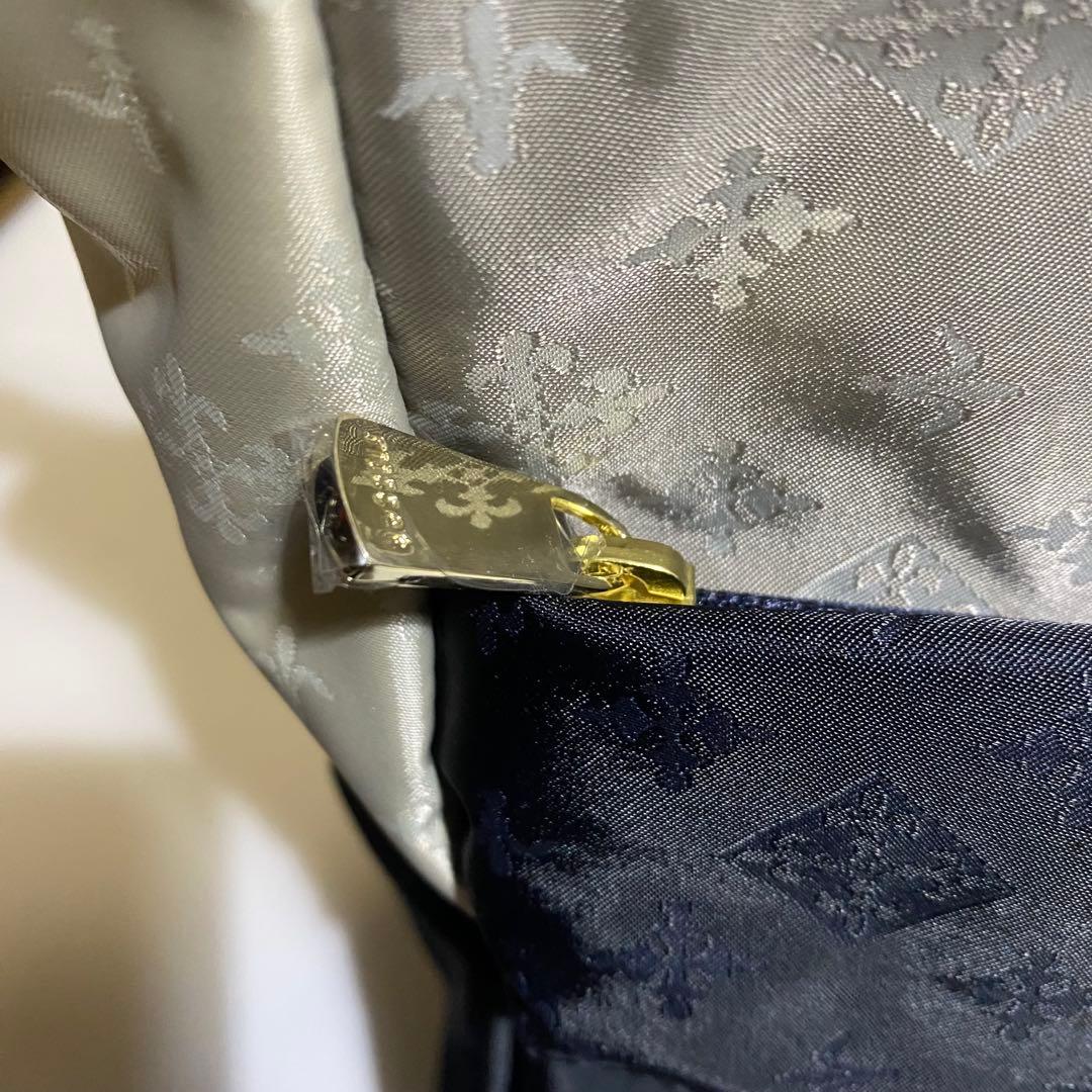 【未使用】russet　ナイロントートバッグ 　ダブルポケット　バイカラー