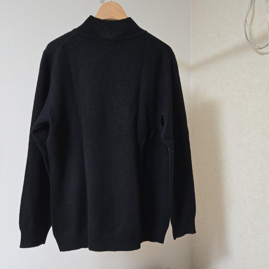 【新品お値下げ終了】洗える カシミヤ100% 長袖セーター M ブラック