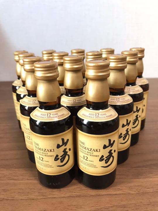 サントリーシングルモルトウイスキー 山崎12年 ミニチュア瓶 50ml 14本