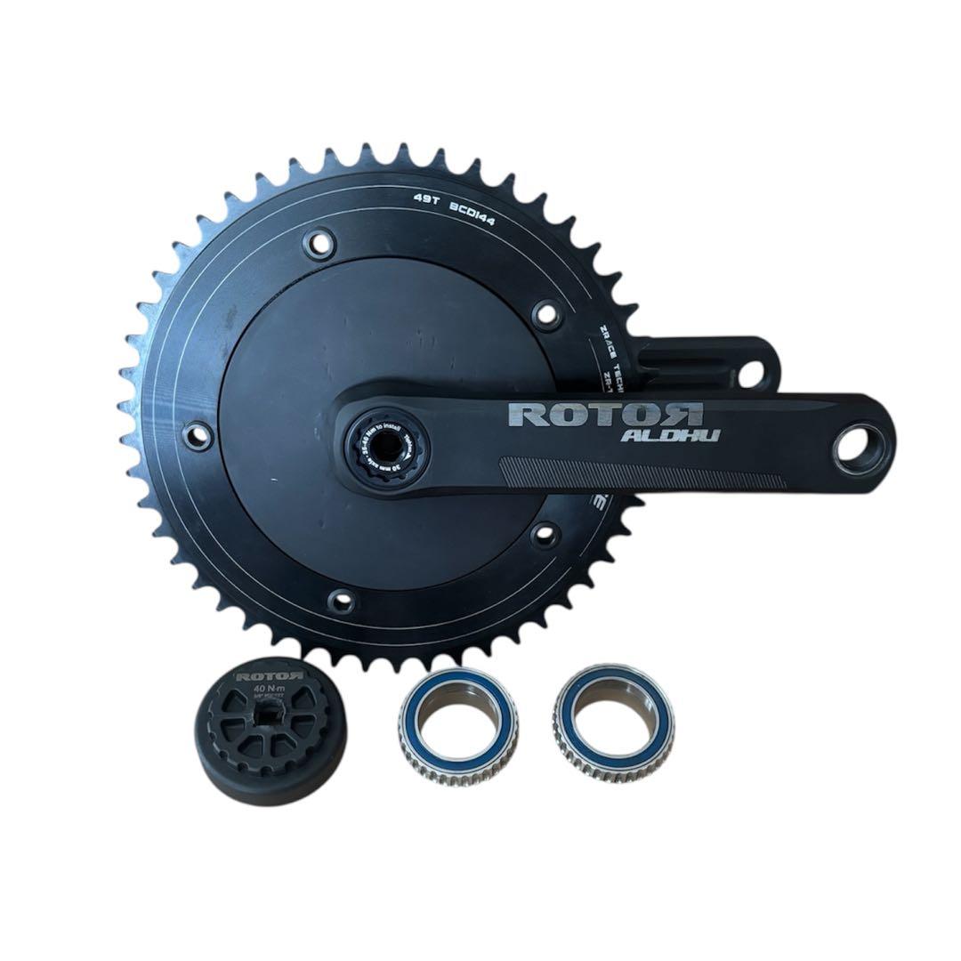 ROTOR ALDHU TRACK 30 165mm クランク49T BB付