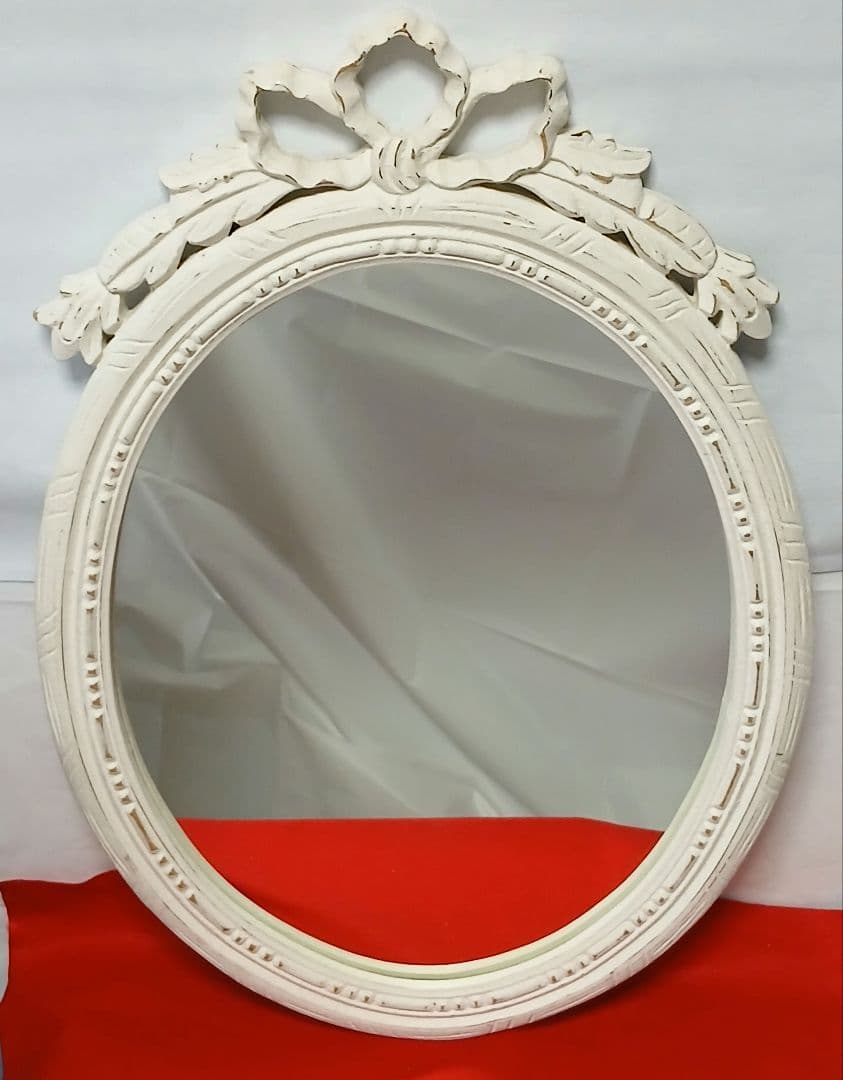 お値下げ！BLANC D'IVOIREブランディボワール 壁掛け鏡 木製枠　大型