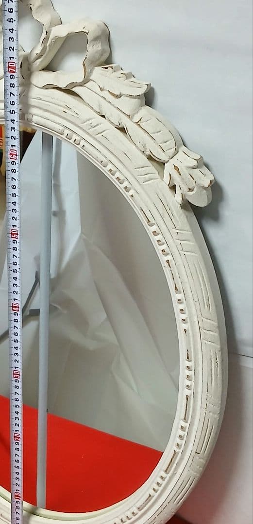 お値下げ！BLANC D'IVOIREブランディボワール 壁掛け鏡 木製枠　大型