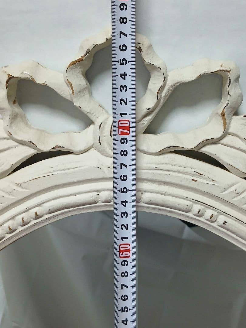 お値下げ！BLANC D'IVOIREブランディボワール 壁掛け鏡 木製枠　大型