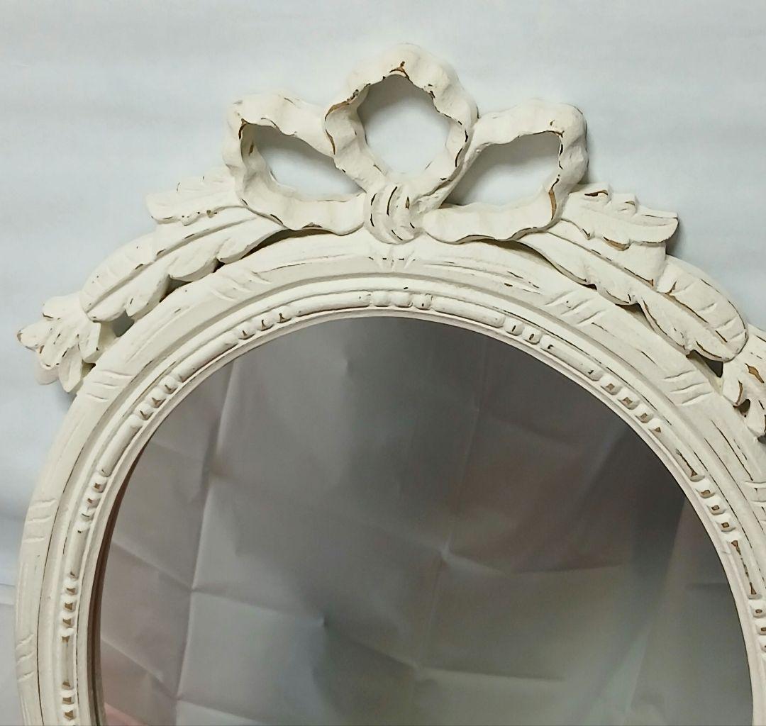 お値下げ！BLANC D'IVOIREブランディボワール 壁掛け鏡 木製枠　大型