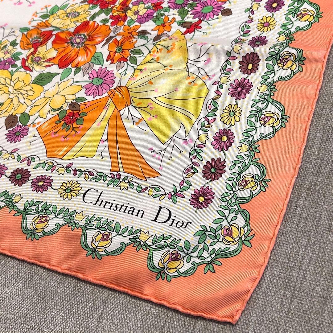 【極上美品】正規店購入品 クリスチャンディオール シルクスカーフ ヴィンテージ