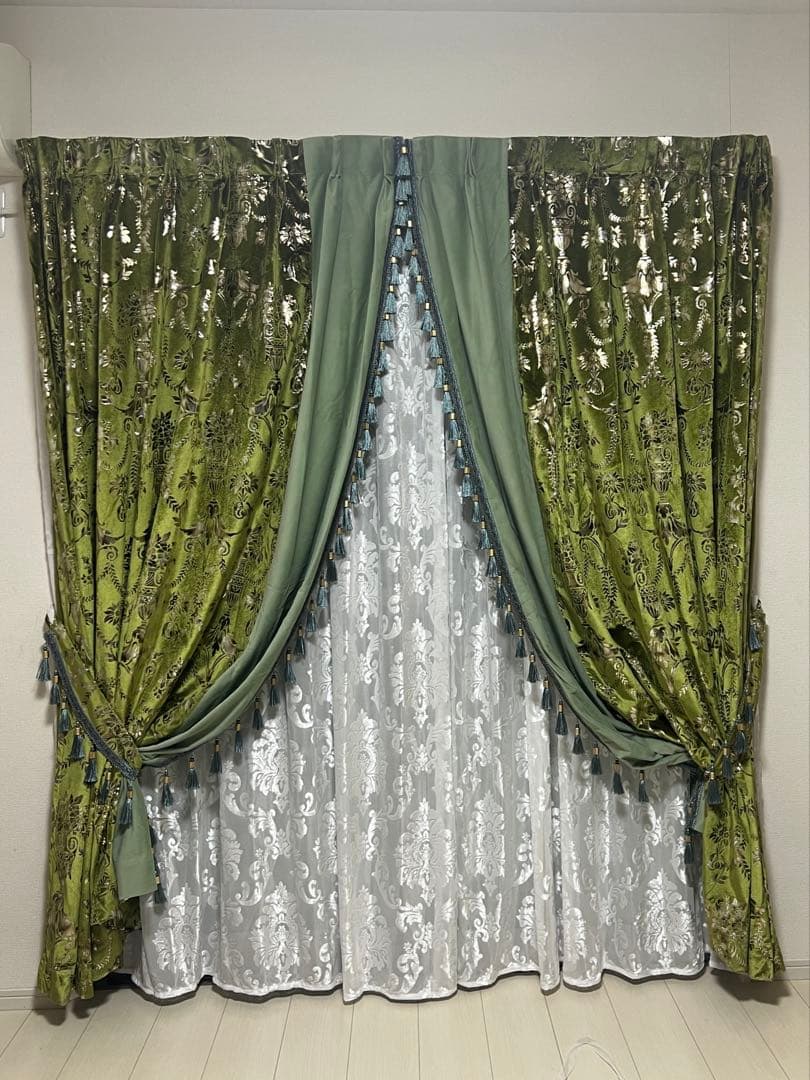 超〜お得　2枚入り　カーテン　遮光　ドレープカーテン　100*200