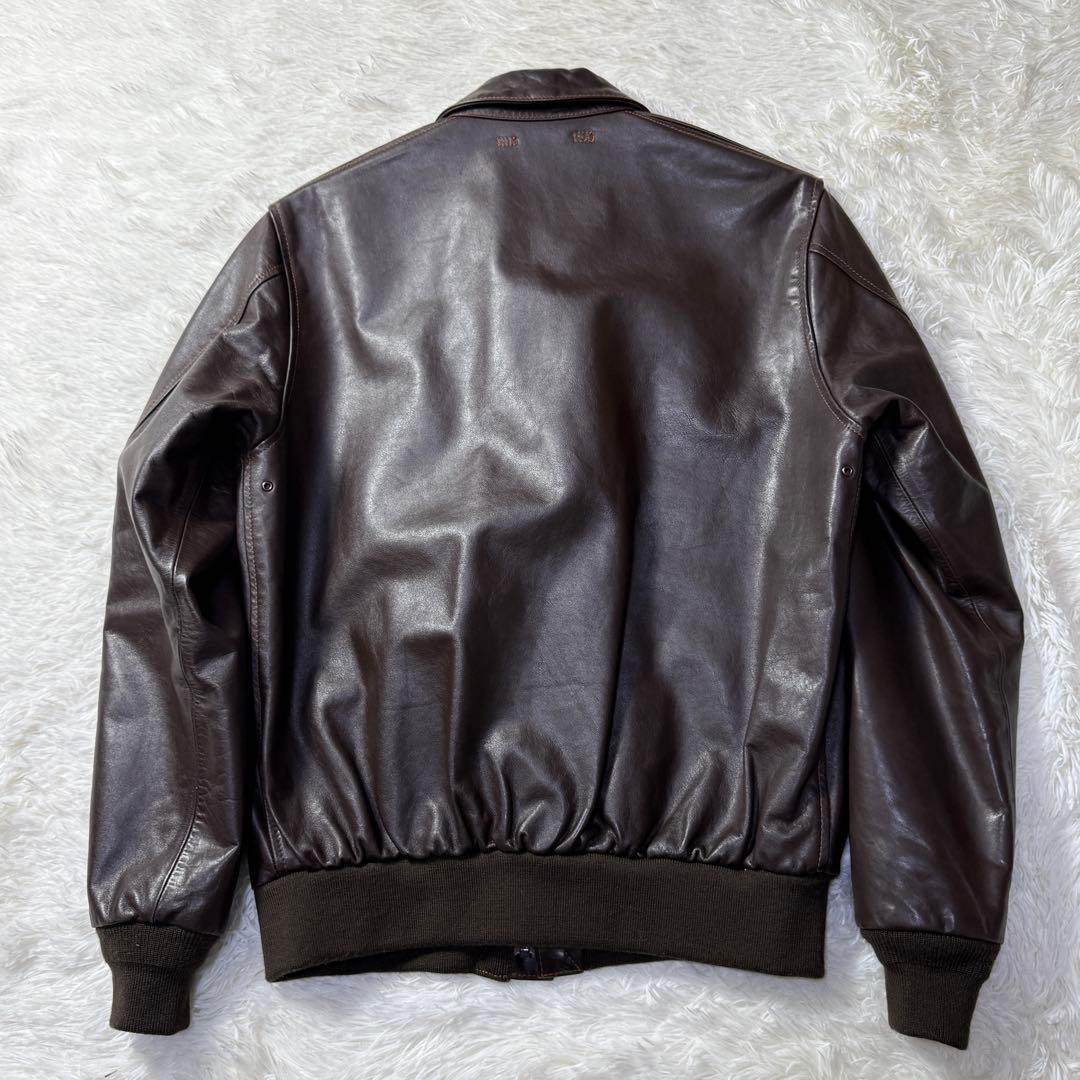 【極美品】AVIREX A-2 レザーフライトジャケット M 現行完売品