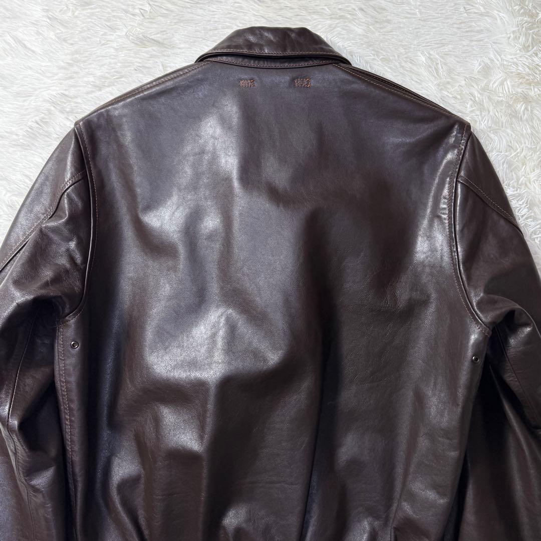 【極美品】AVIREX A-2 レザーフライトジャケット M 現行完売品