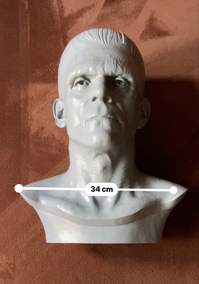 フランケンシュタインの胸像 - 実物大 - シネアート - マイルズ・ティーヴス